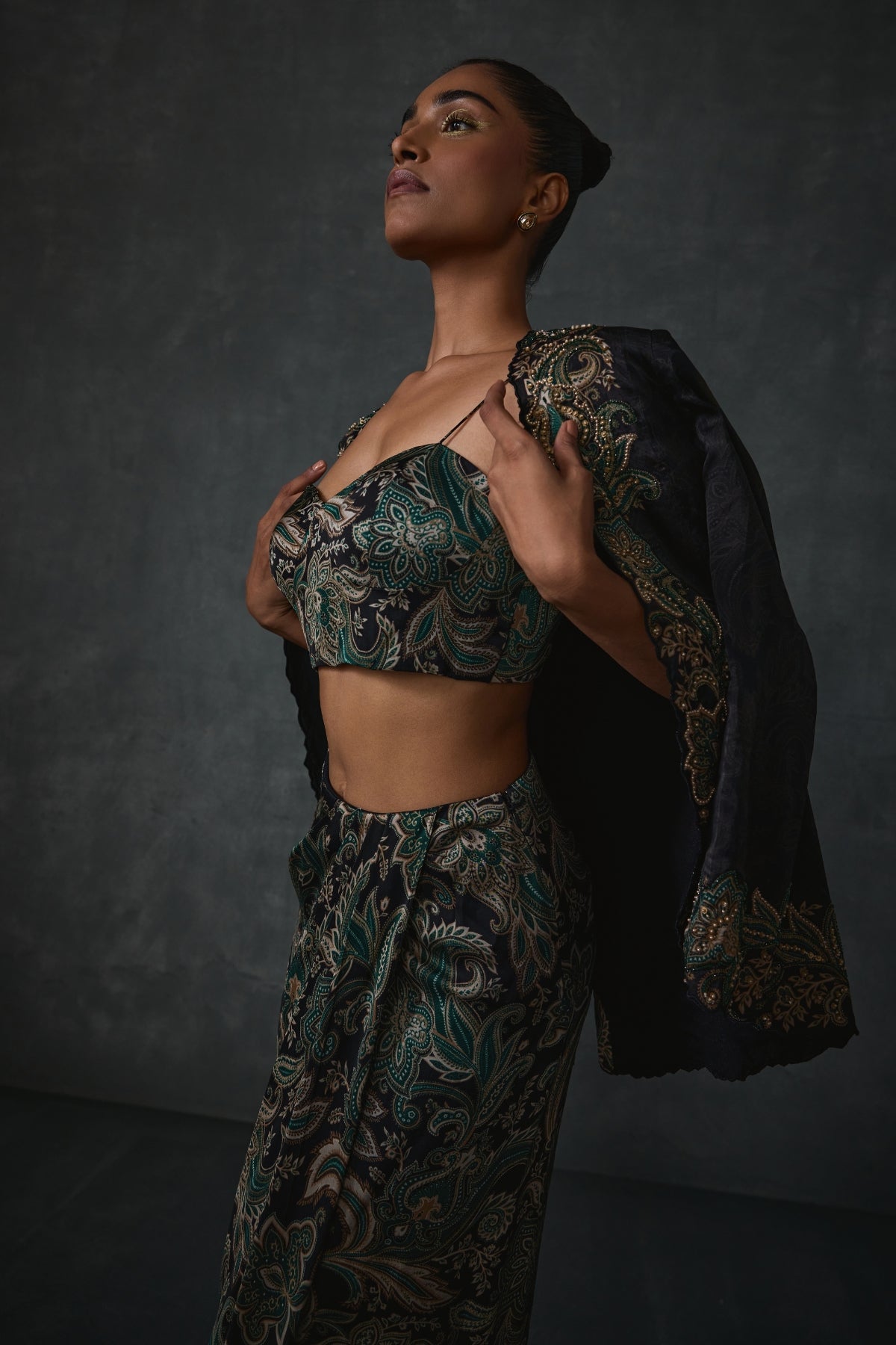 Paisley Jacket And Skirt Set Namrata Joshipura Online