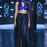 Kusha Kapila in Streaks Drape Saree Namrata Joshipura Online (Celebrity Muses)