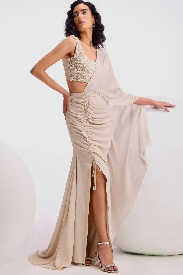 Zenobia Shimmer Drape Saree Namrata Joshipura