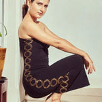 FATIMA SANA SHAIKH IN METALLIC CHAIN DRESS Namrata Joshipura Online (Celebrity Muses)