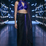 Kusha Kapila in Streaks Drape Saree Namrata Joshipura Online (Celebrity Muses)