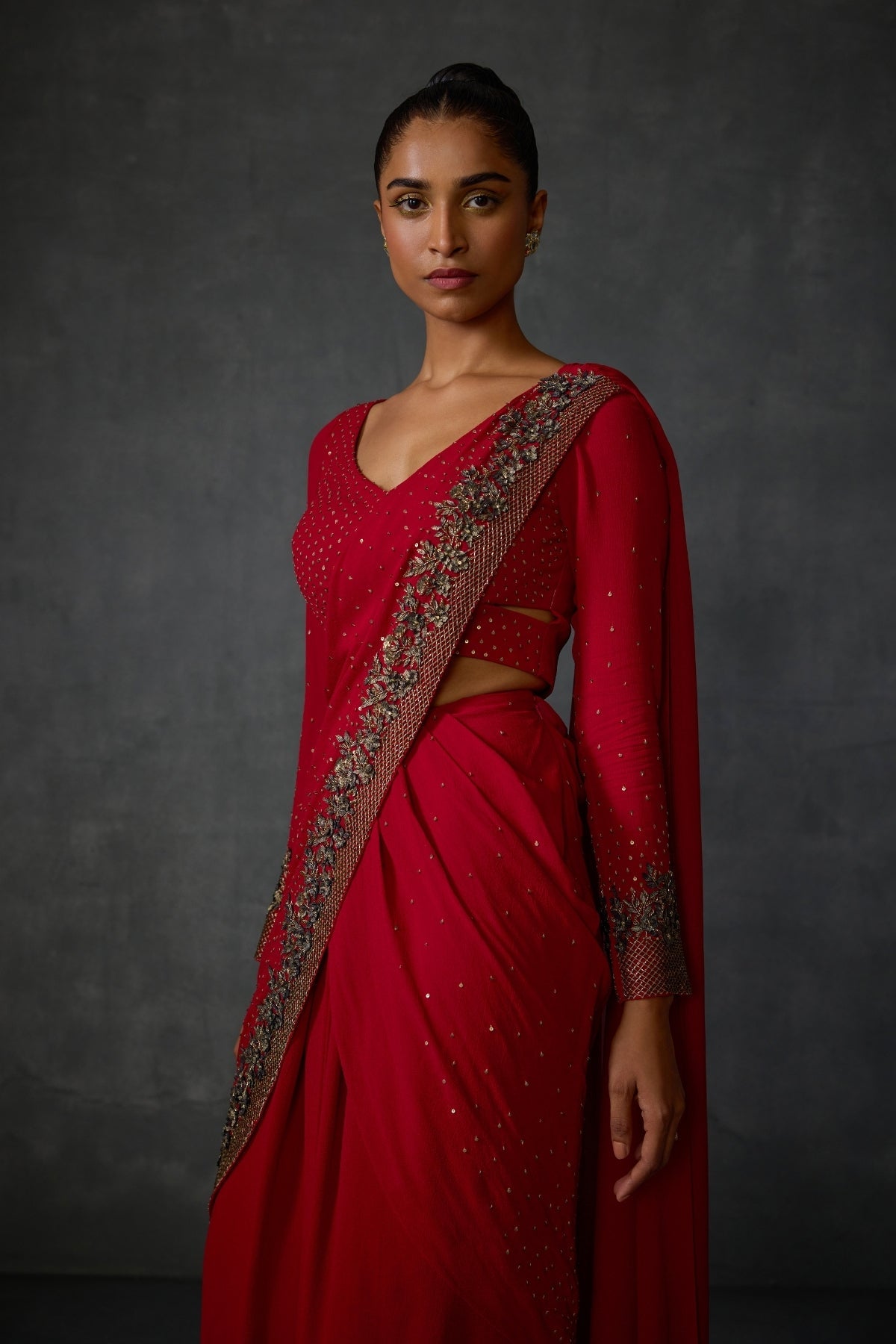 Lattice Draped Saree Namrata Joshipura Online