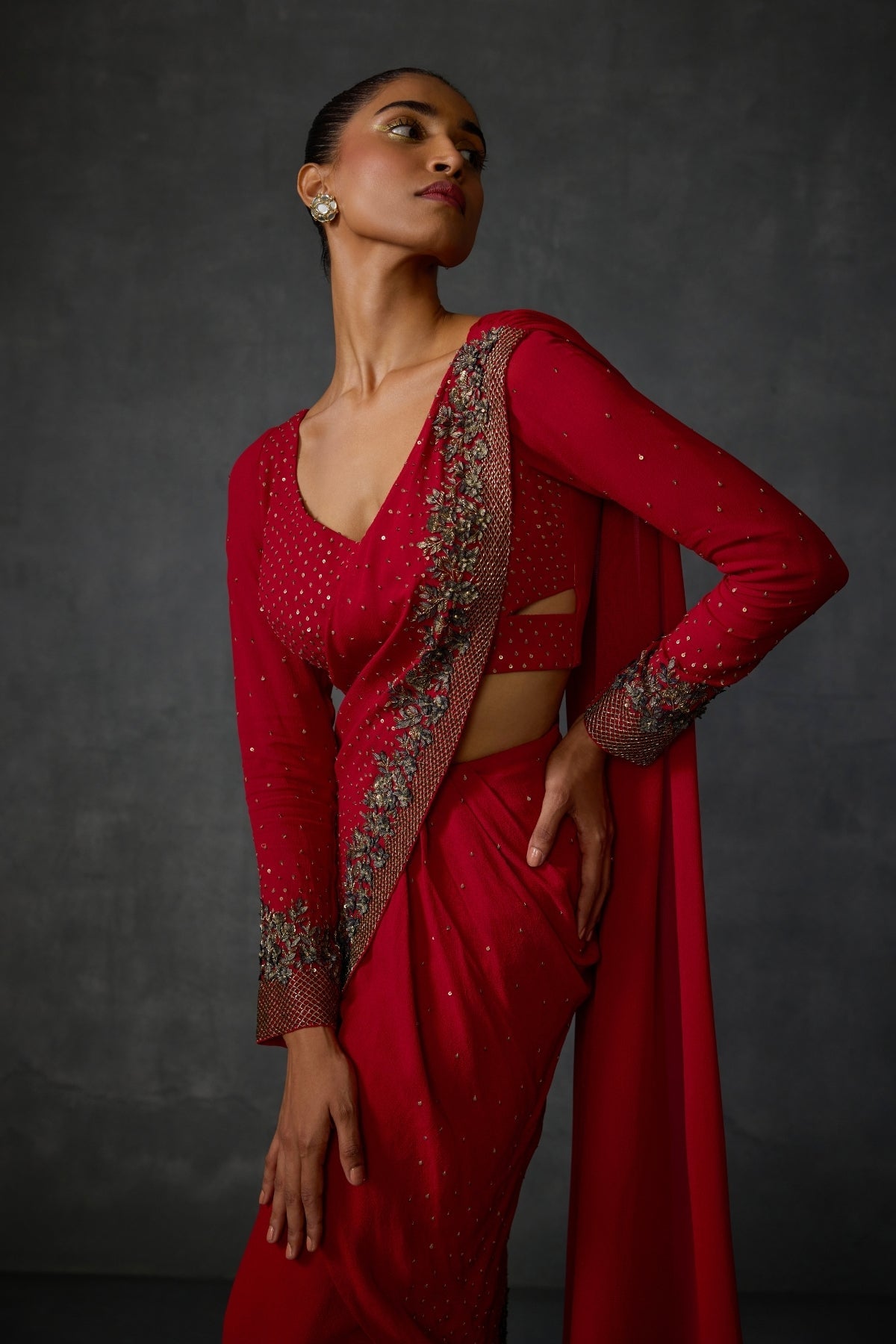 Lattice Draped Saree Namrata Joshipura Online