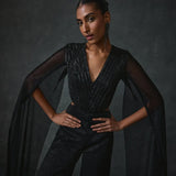 Glissara Cape Sleeves Jumpsuit Namrata Joshipura Online