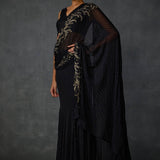 Autumn Fern Godet Draped Saree Namrata Joshipura Online