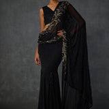 Autumn Fern Godet Draped Saree Namrata Joshipura Online