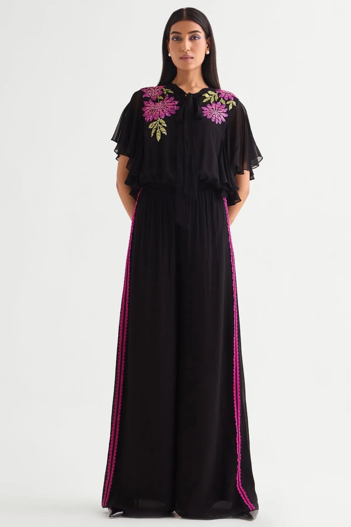 Gloria Side Frill Boxy Jumpsuit Namrata Joshipura Online