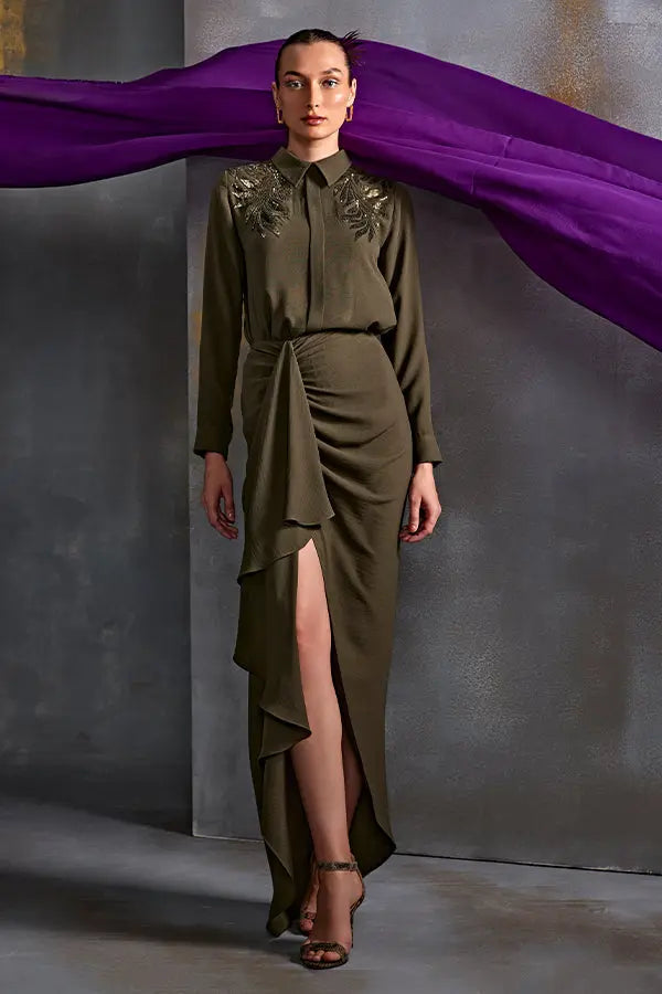 Autumn Fern Boxy Shirt Namrata Joshipura