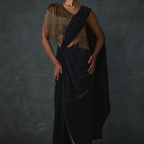 Akari Fringe Draped Saree Namrata Joshipura Online