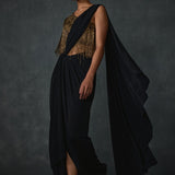 Akari Fringe Draped Saree Namrata Joshipura Online