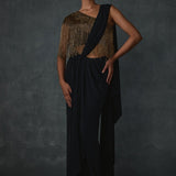 Akari Fringe Draped Saree Namrata Joshipura Online