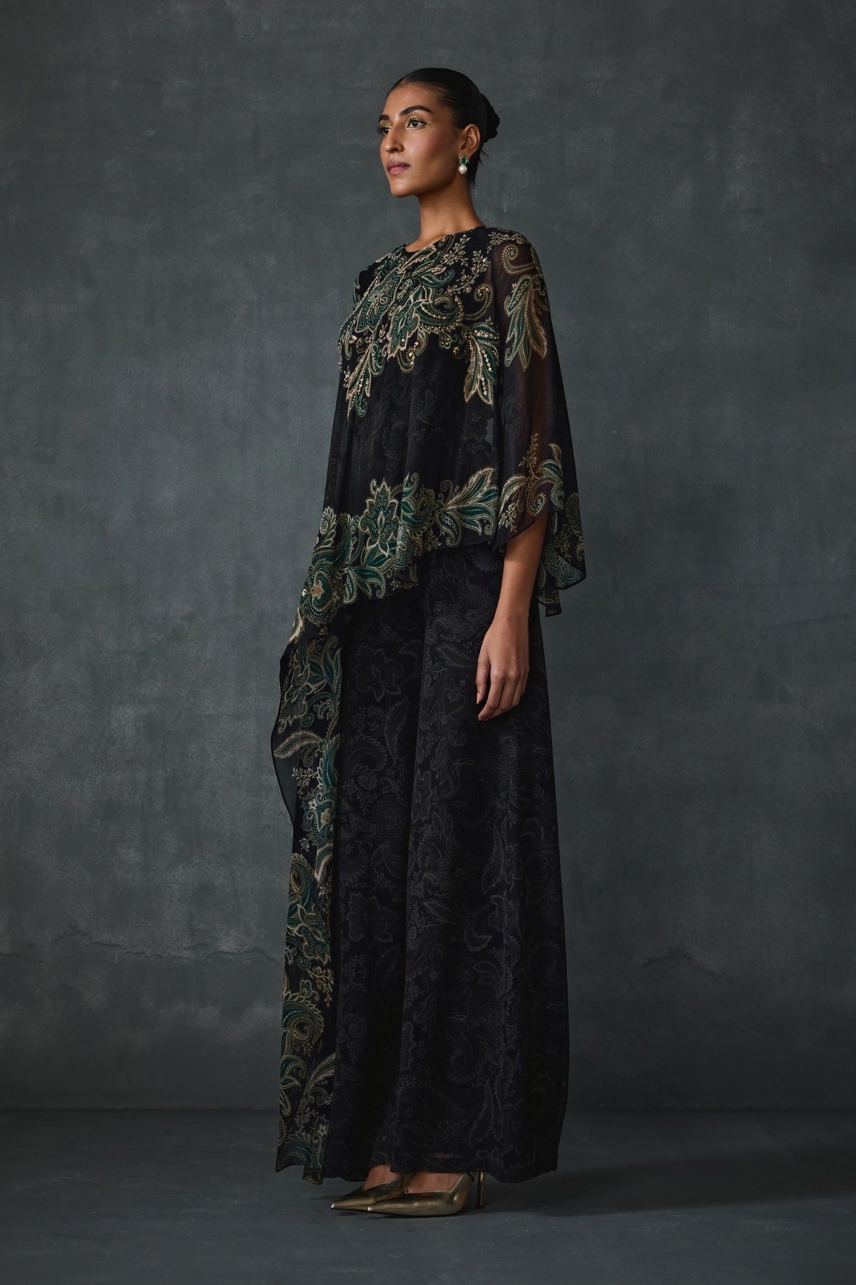 Paisley Cape Style Jumpsuit Namrata Joshipura Online