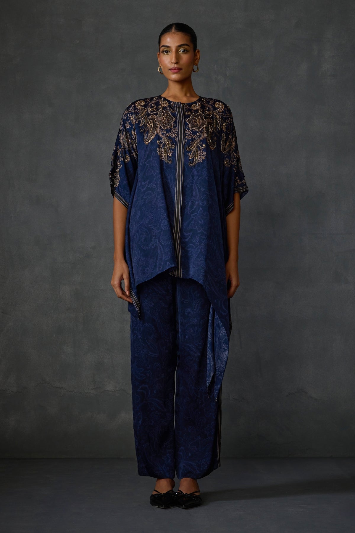 Paisley Asymetric Co-ord Set Namrata Joshipura Online