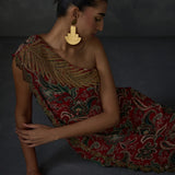 Fern Paisley One Offshoulder Jumpsuit Namrata Joshipura Online
