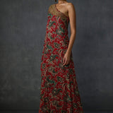 Fern Paisley One Offshoulder Jumpsuit Namrata Joshipura Online