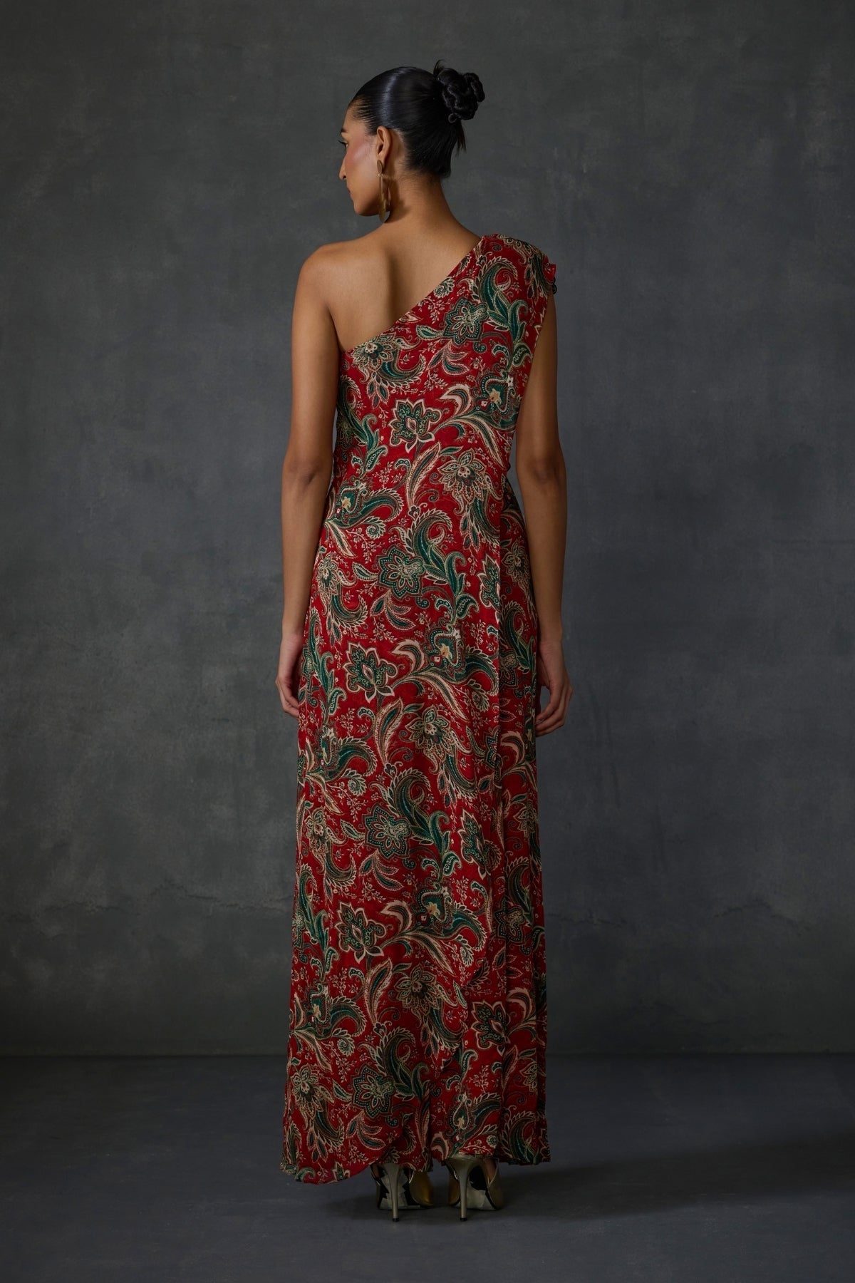 Fern Paisley One Offshoulder Jumpsuit Namrata Joshipura Online