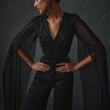 Glissara Cape Sleeves Jumpsuit Namrata Joshipura Online