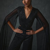 Glissara Cape Sleeves Jumpsuit Namrata Joshipura Online