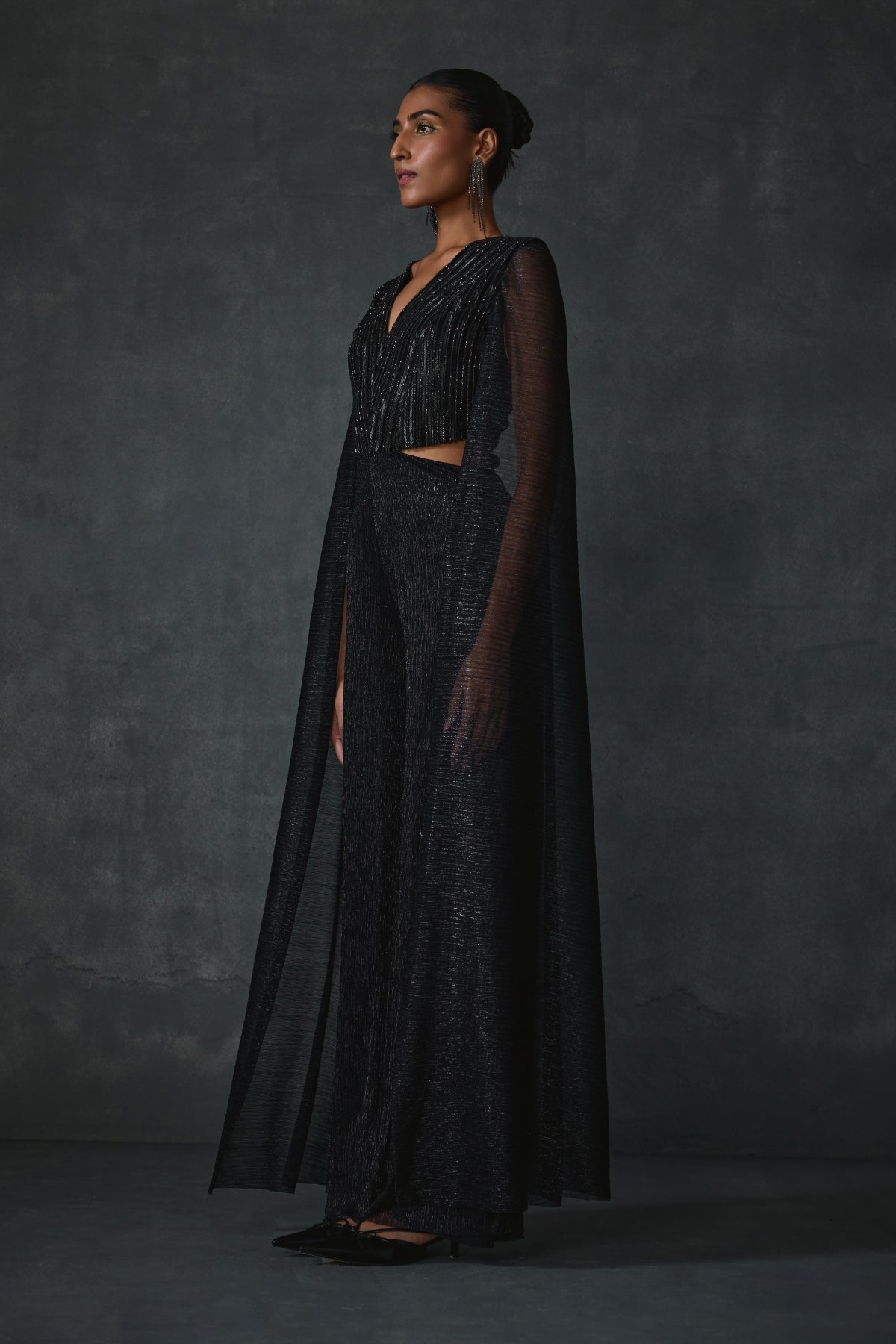 Glissara Cape Sleeves Jumpsuit Namrata Joshipura Online