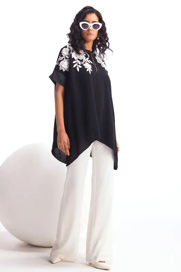 Dahlia Handkerchief Hem Tunic Namrata Joshipura