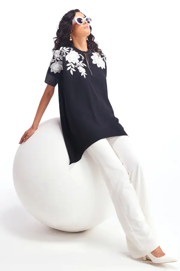 Dahlia Handkerchief Hem Tunic Namrata Joshipura