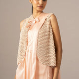 Lulu Crusted Blouse With Draped Saree Namrata Joshipura Online