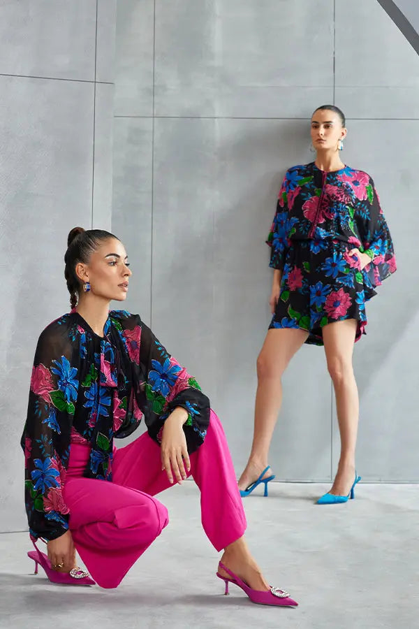Zinnia Frill Sleeve Romper Namrata Joshipura