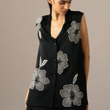 Poppy Flower Sleevless Coord Set Namrata Joshipura Online