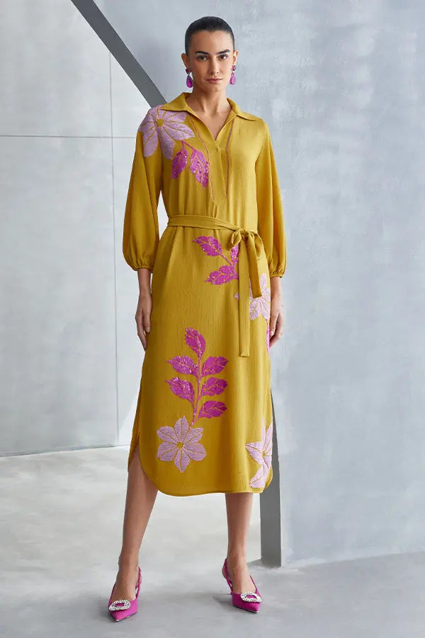 Wild Violet Collar Dress Namrata Joshipura