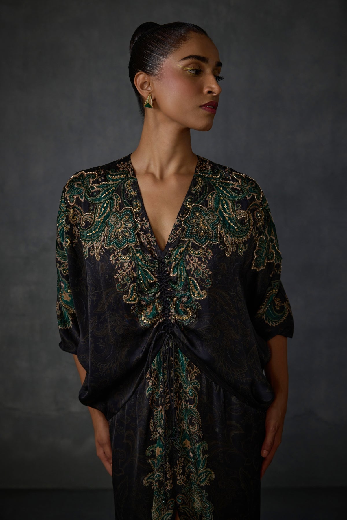 Paisley Drawstring Dress Namrata Joshipura Online