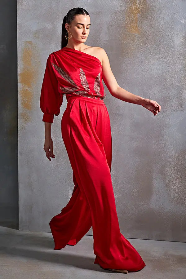 Calathea One Off Shoulder Top Namrata Joshipura