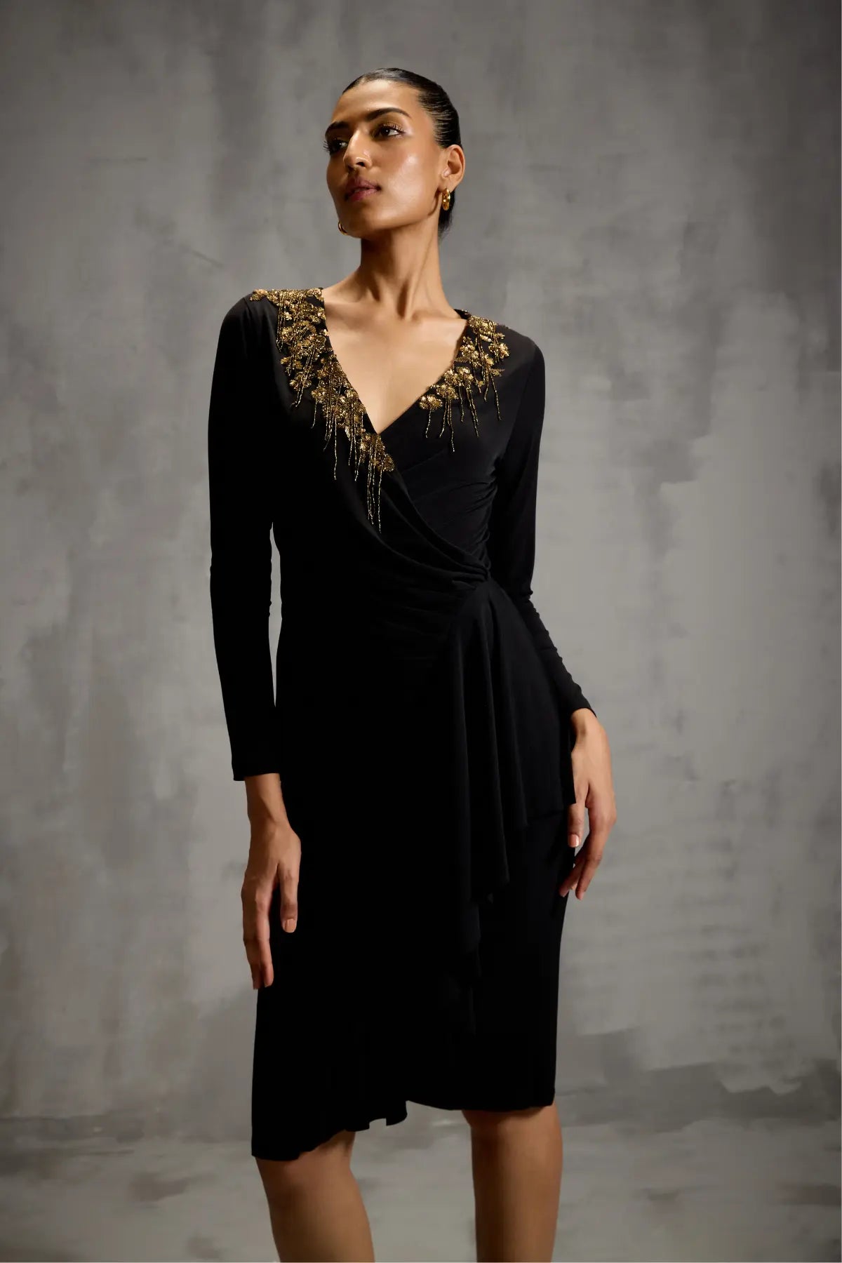 Rosettes Drape Dress Namrata Joshipura