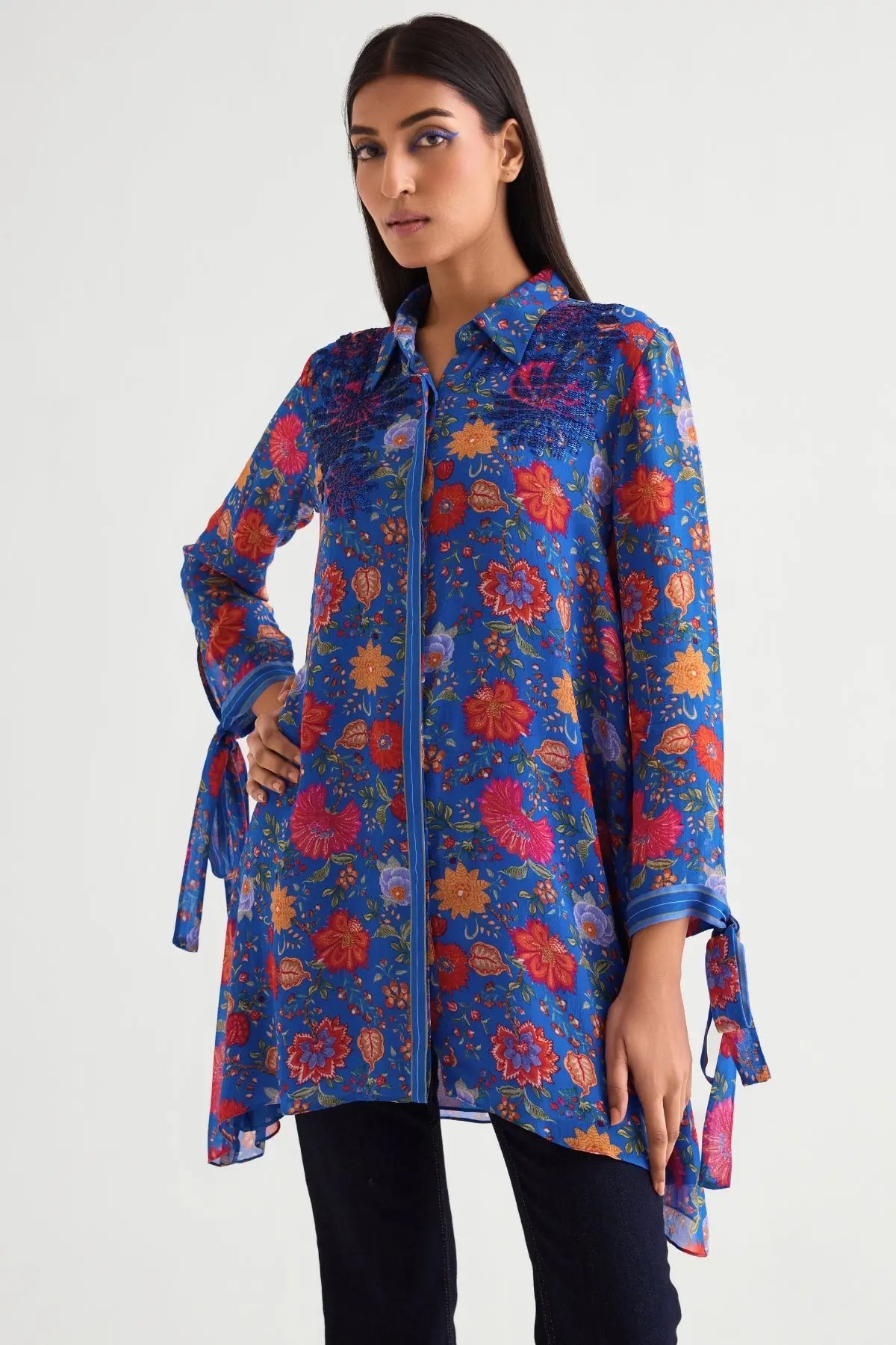 Floret Boxy Shirt Tunic Namrata Joshipura Online