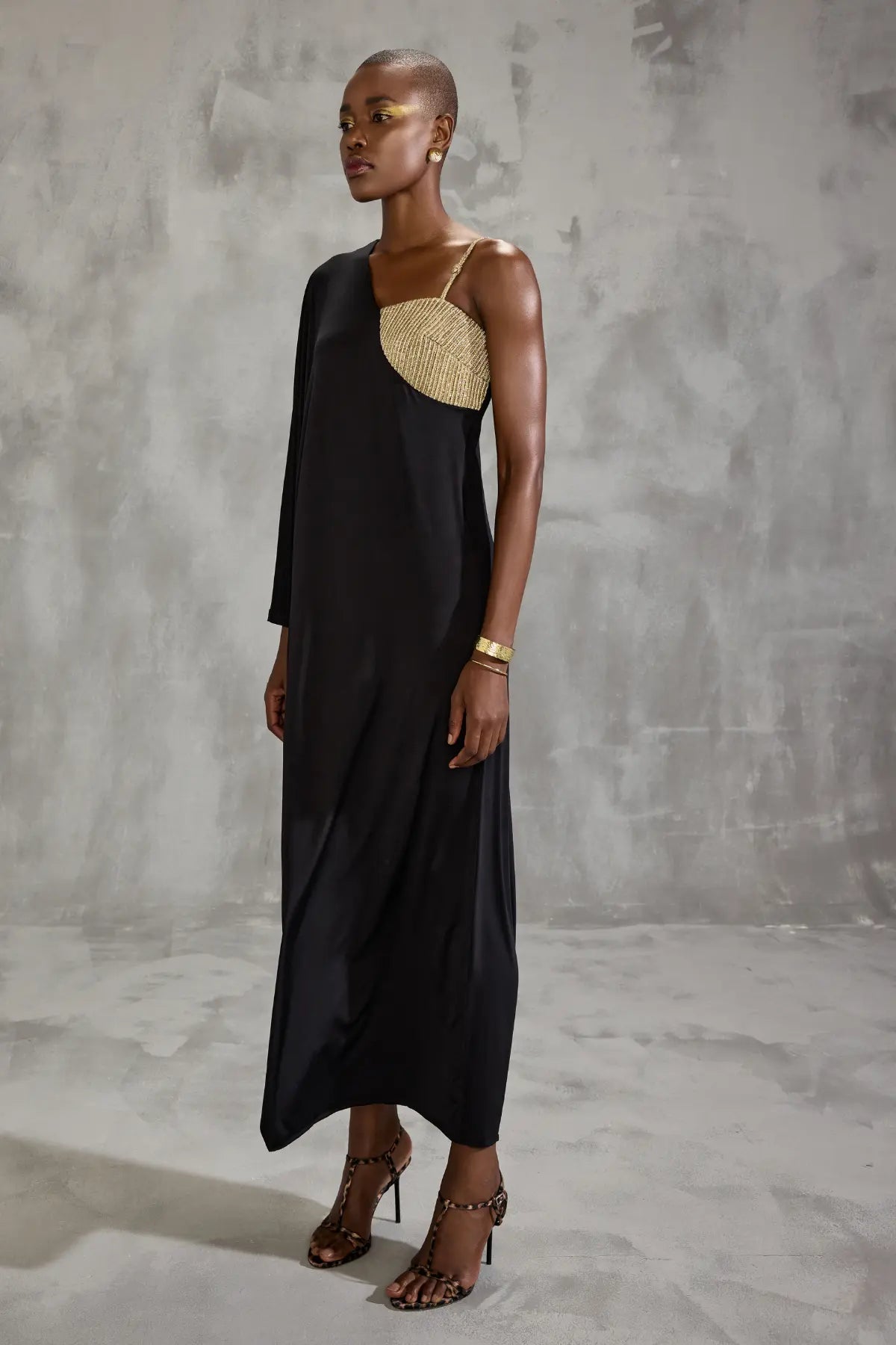 Gleam Sultry Asymetric Drape Dress Namrata Joshipura