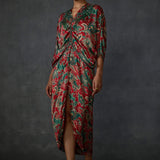 Winter Paisley Drawstring Dress Namrata Joshipura Online