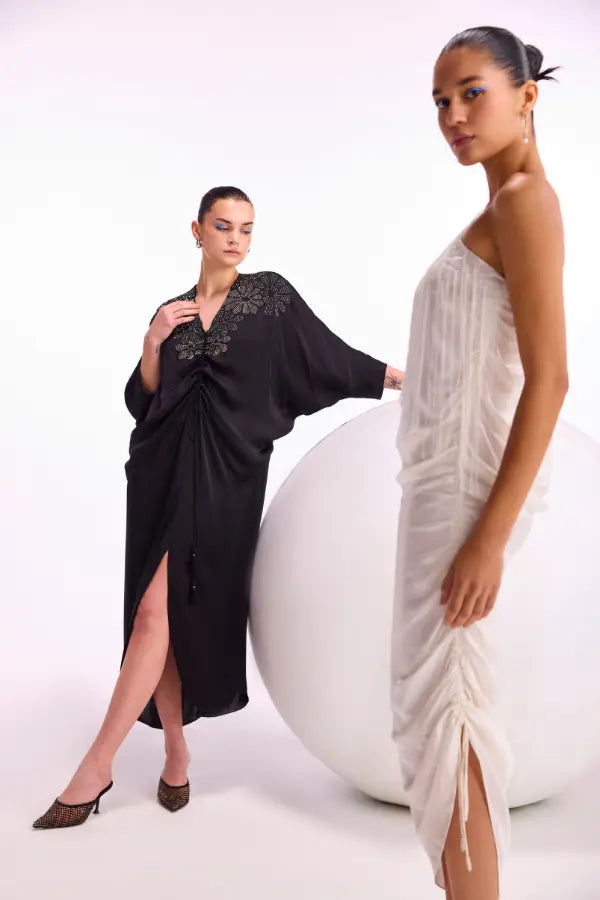 Arabella One Off Shoulder Drape Dress Namrata Joshipura