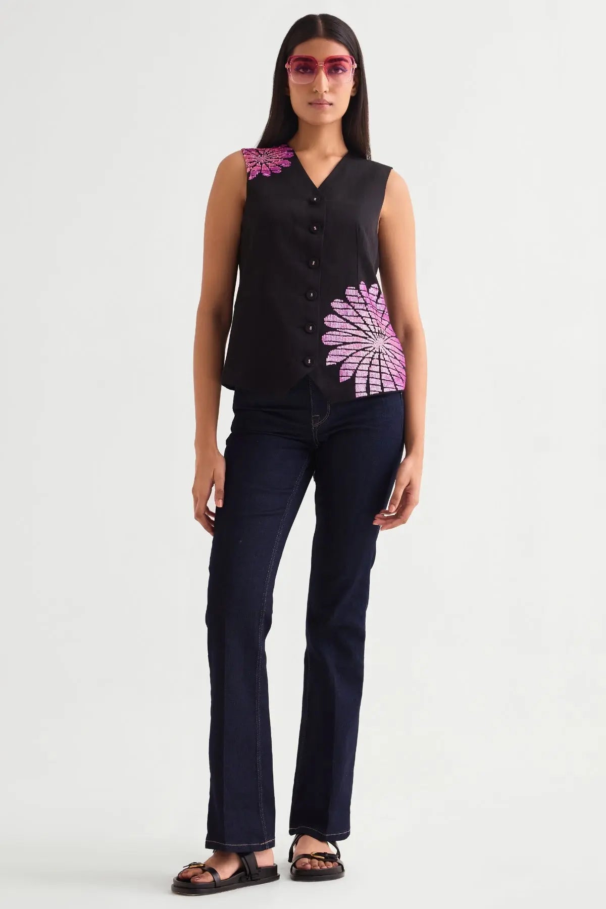 Gloria Sleeveless Jacket Vest Namrata Joshipura Online