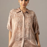 Pansy Flower Printed Coordset Namrata Joshipura Online