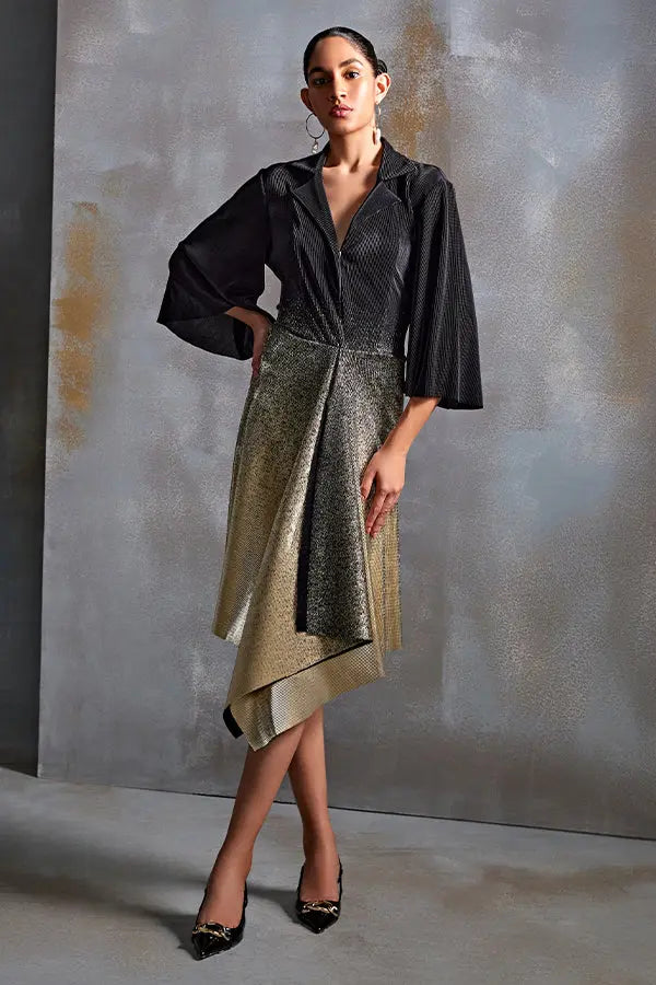 Sunset Fade Pleated Dress Namrata Joshipura