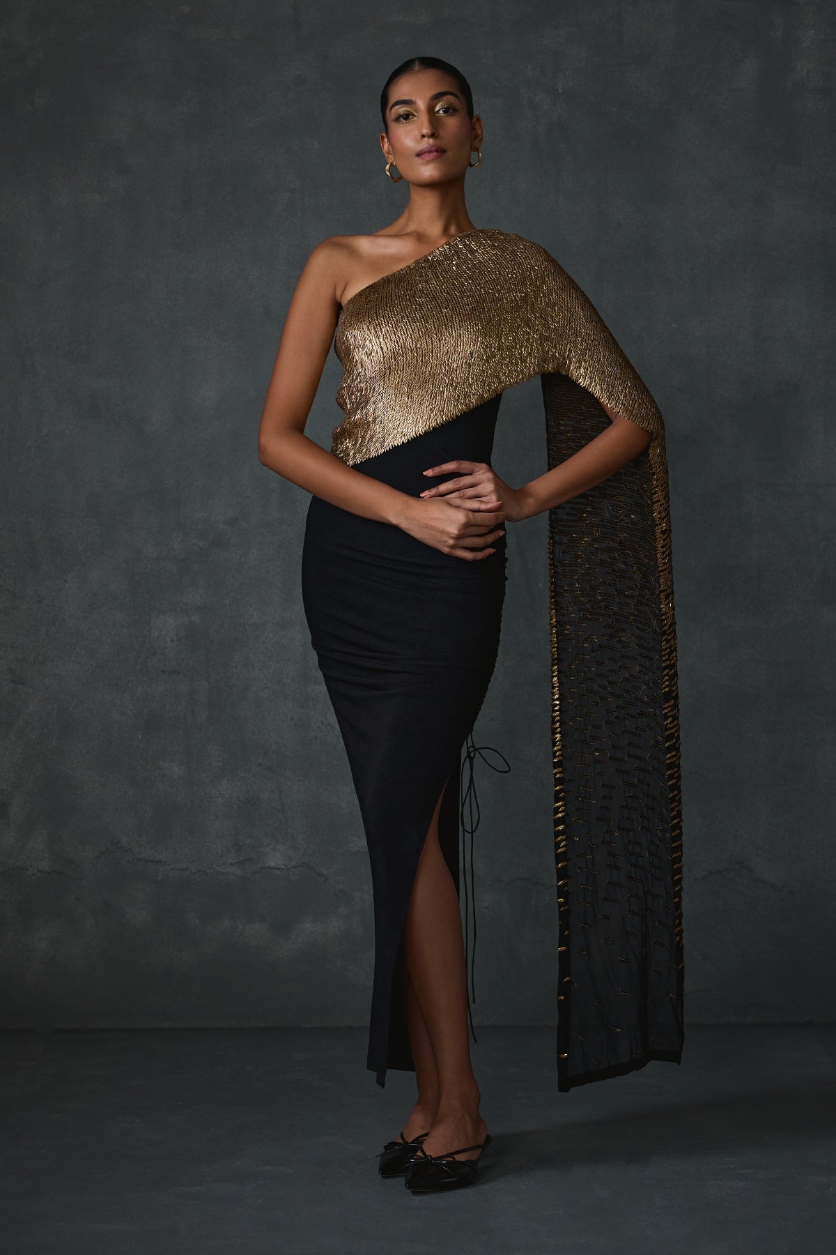 Bark One Offshoulder Chic Gown Namrata Joshipura Online