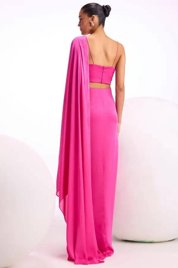 Rosa Baroque Drape Saree Namrata Joshipura