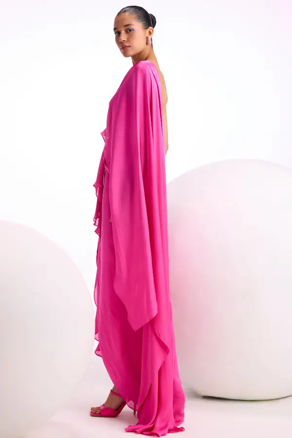 Rosa Baroque Drape Saree Namrata Joshipura