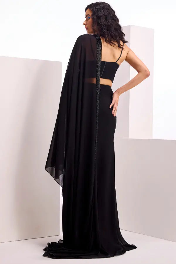 Metallic Cord Drape Saree Namrata Joshipura
