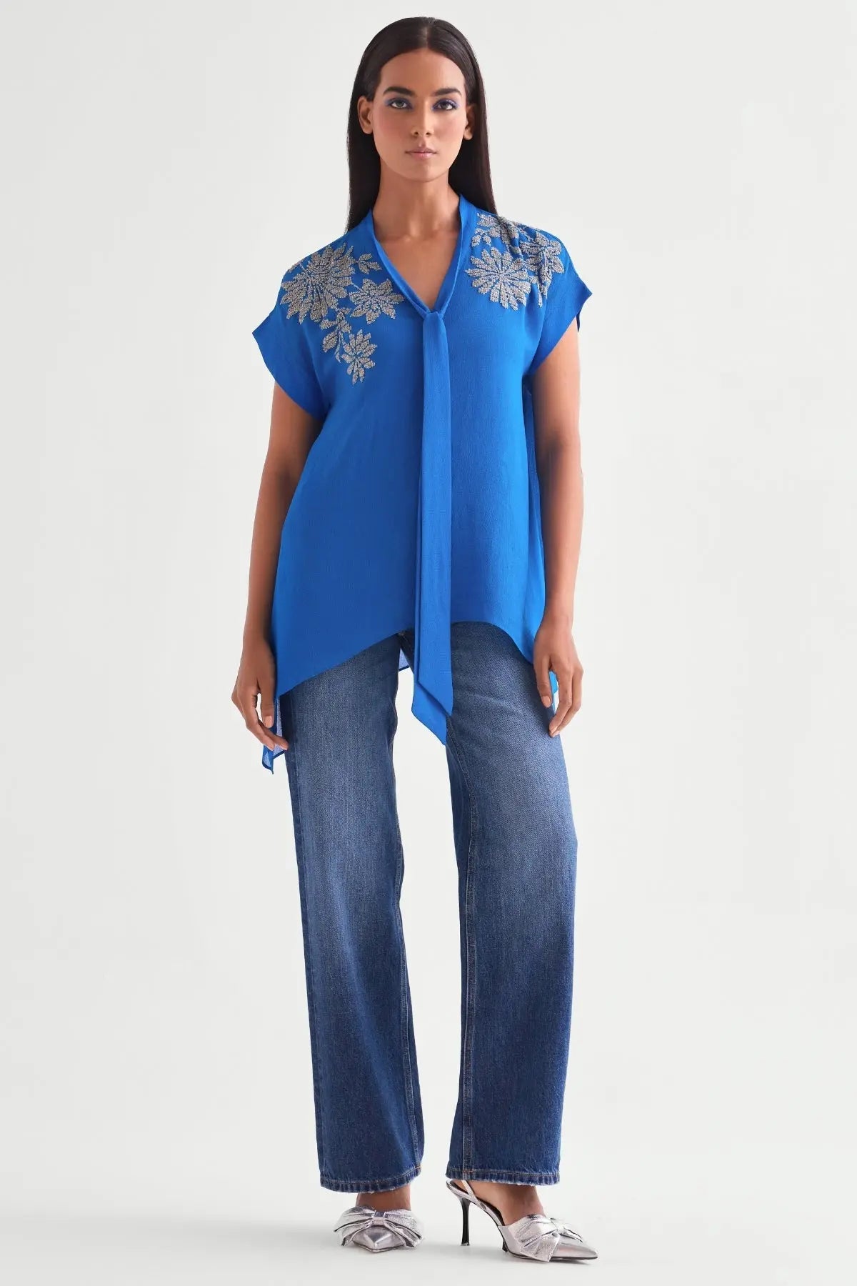 Zoey Handkerchief Front Tie Top Namrata Joshipura Online