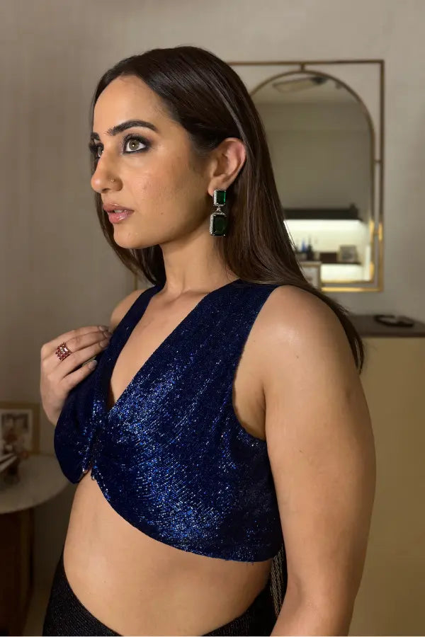 Kusha Kapila in Streaks Drape Saree Namrata Joshipura Online (Celebrity Muses)