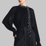 FREYA NECK TIE SHIMMER TOP