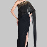 CORDELIA ONE OFF SHOULDER GOWN