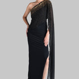 CORDELIA ONE OFF SHOULDER GOWN