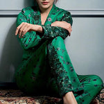 Anushka Sharma In Green NJ Printed Pantsuit Namrata Joshipura Online (Celebrity Muses)