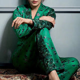 Anushka Sharma In Green NJ Printed Pantsuit Namrata Joshipura Online (Celebrity Muses)